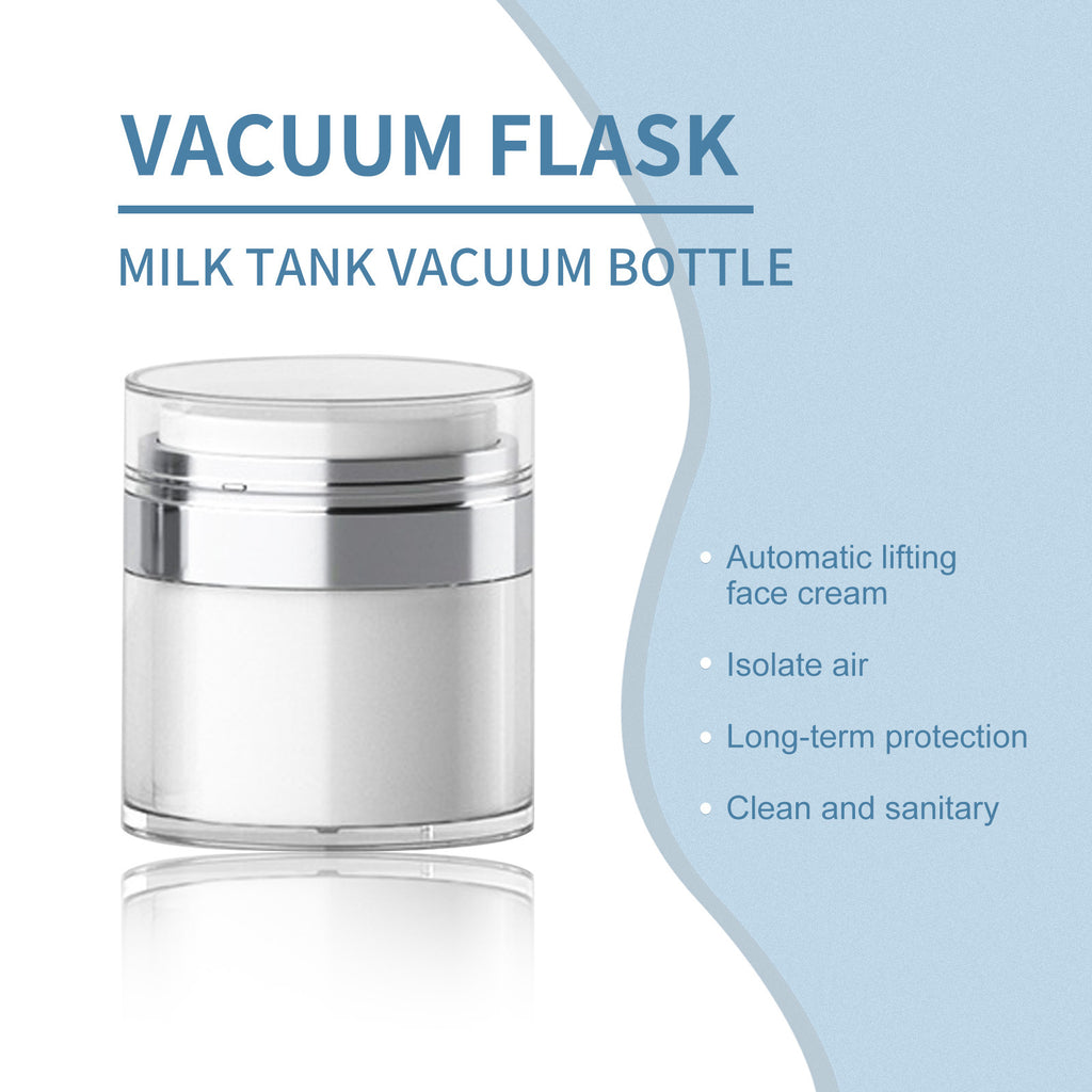 Acrylic Press Vacuum Lotion Plain Cream Bottle