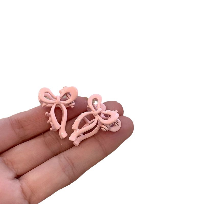 Girl Bow Barrettes Small Hair Grabbing Clip