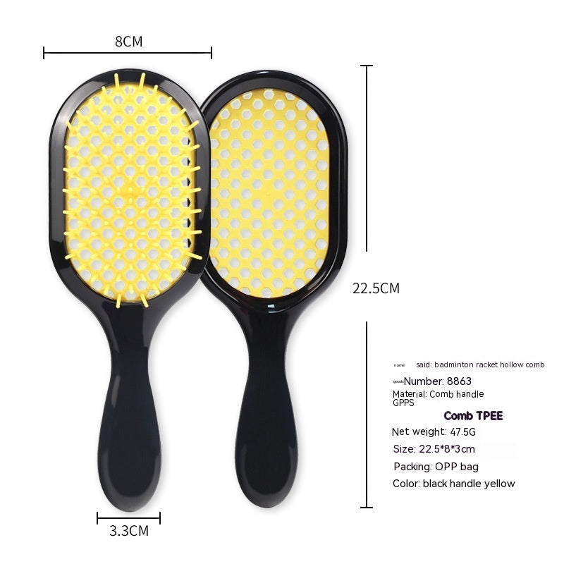 Hollow Comb Dry Wet Dual Purpose Honeycomb Hairdressing