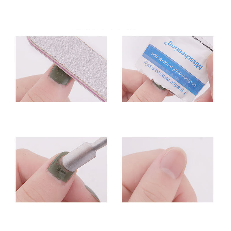 Misscheering 200 Pieces Of English Version  Polish Nail Polish Glue Wholesale   Remover Towel