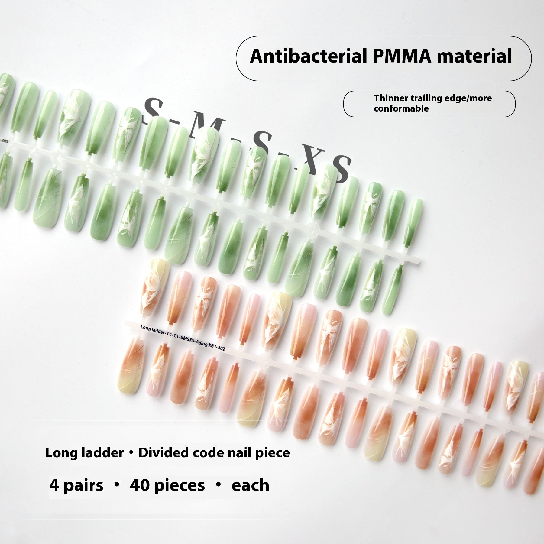 Press On Nails New Chinese Style Butterfly Nail Art Plated Crystal Seal Layer