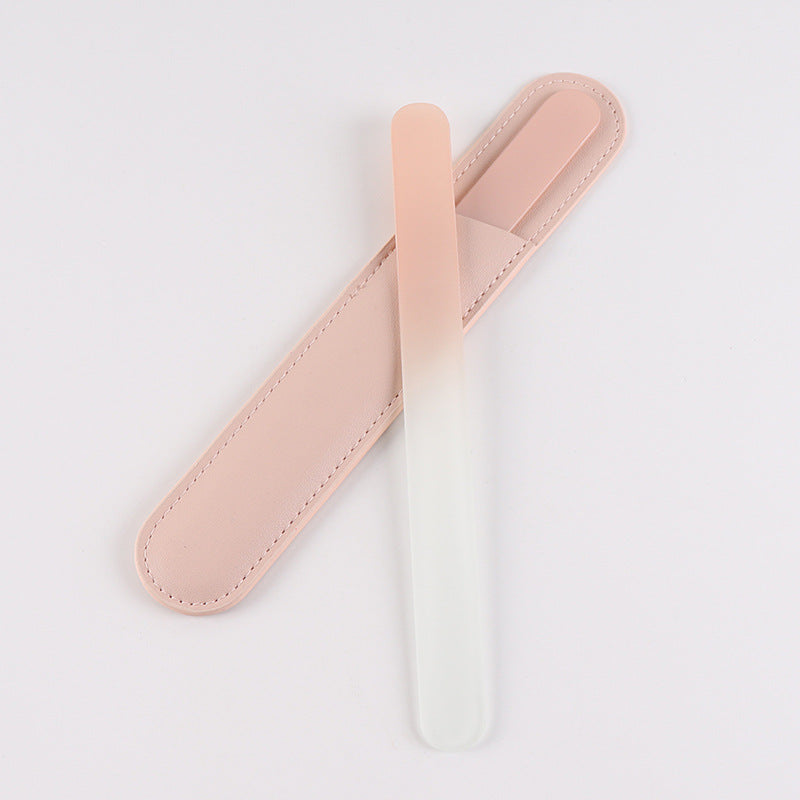 Polished Manicure Implement Gradient Glass Nail File Single