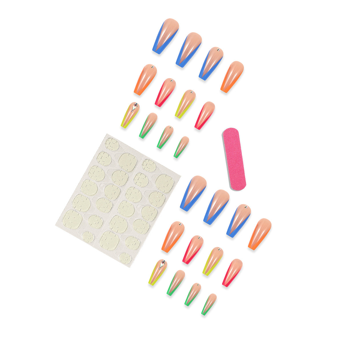 Diamond Color Wear Nail Tip Detachable