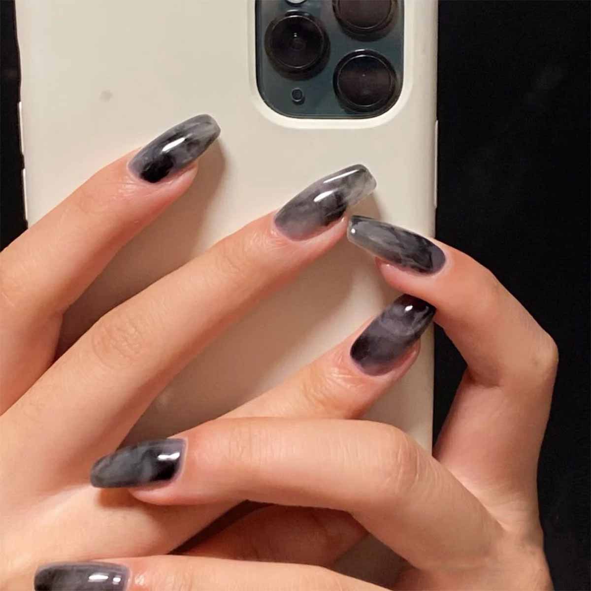 Blooming Cold Dark Wear Nail Stickers