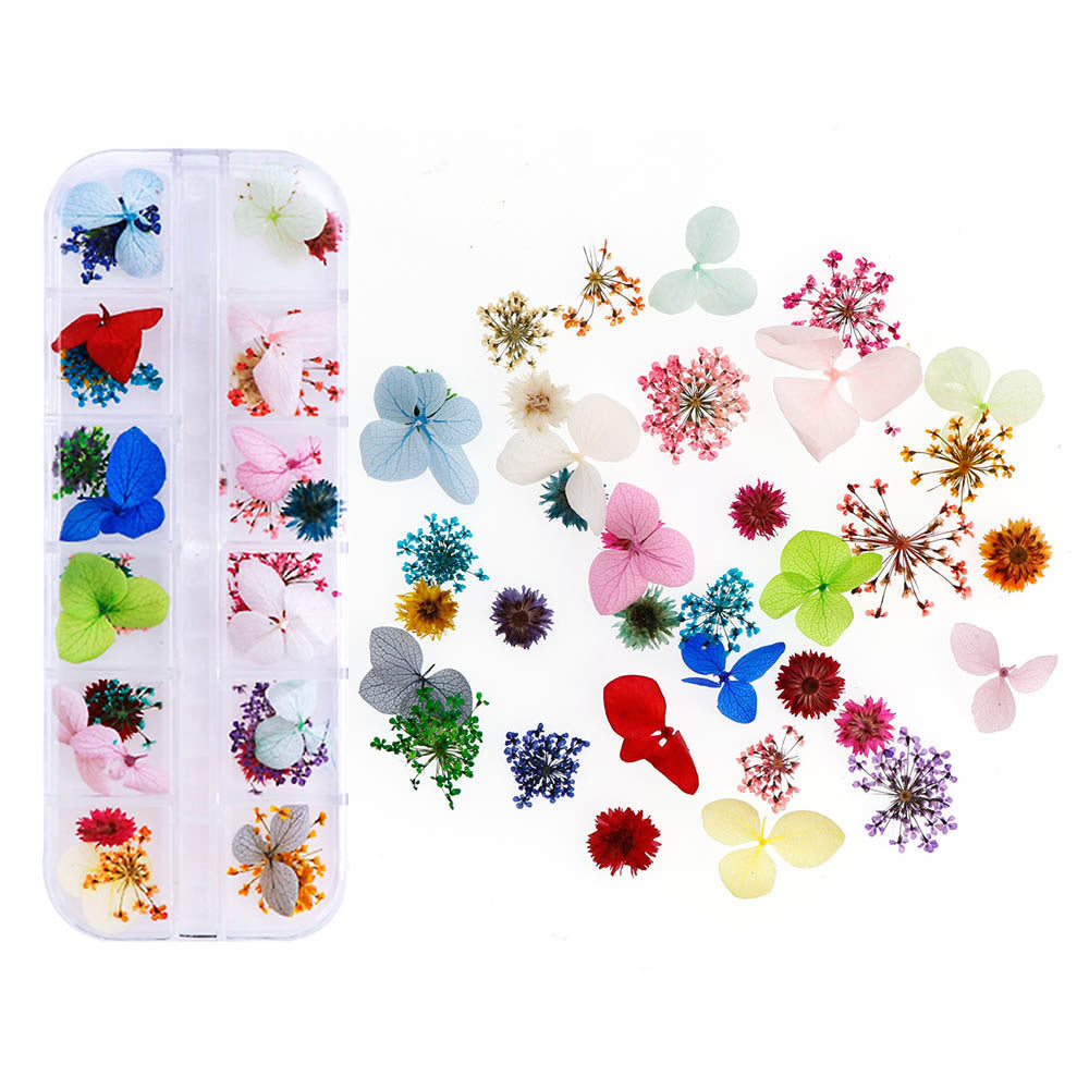 Nail Accessories Handmade DIY Nail Patches With Dried Flowers