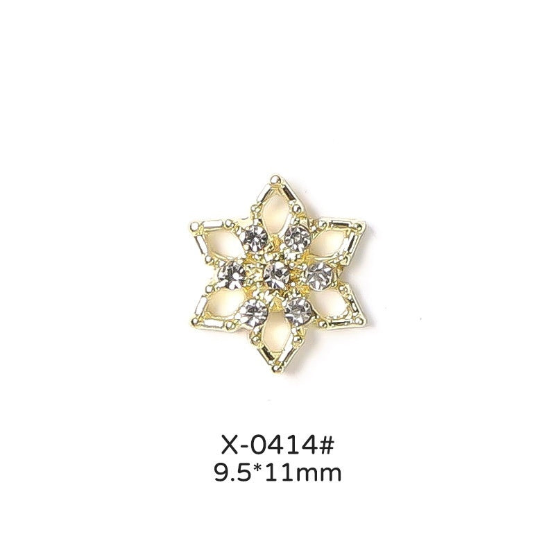 Christmas Love Bell Metal Nail Drill Accessories