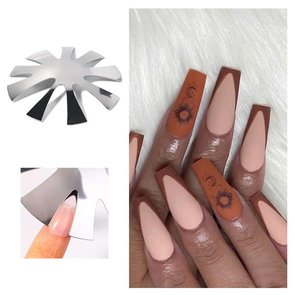 Nail Salon French Stencil Stainless Steel