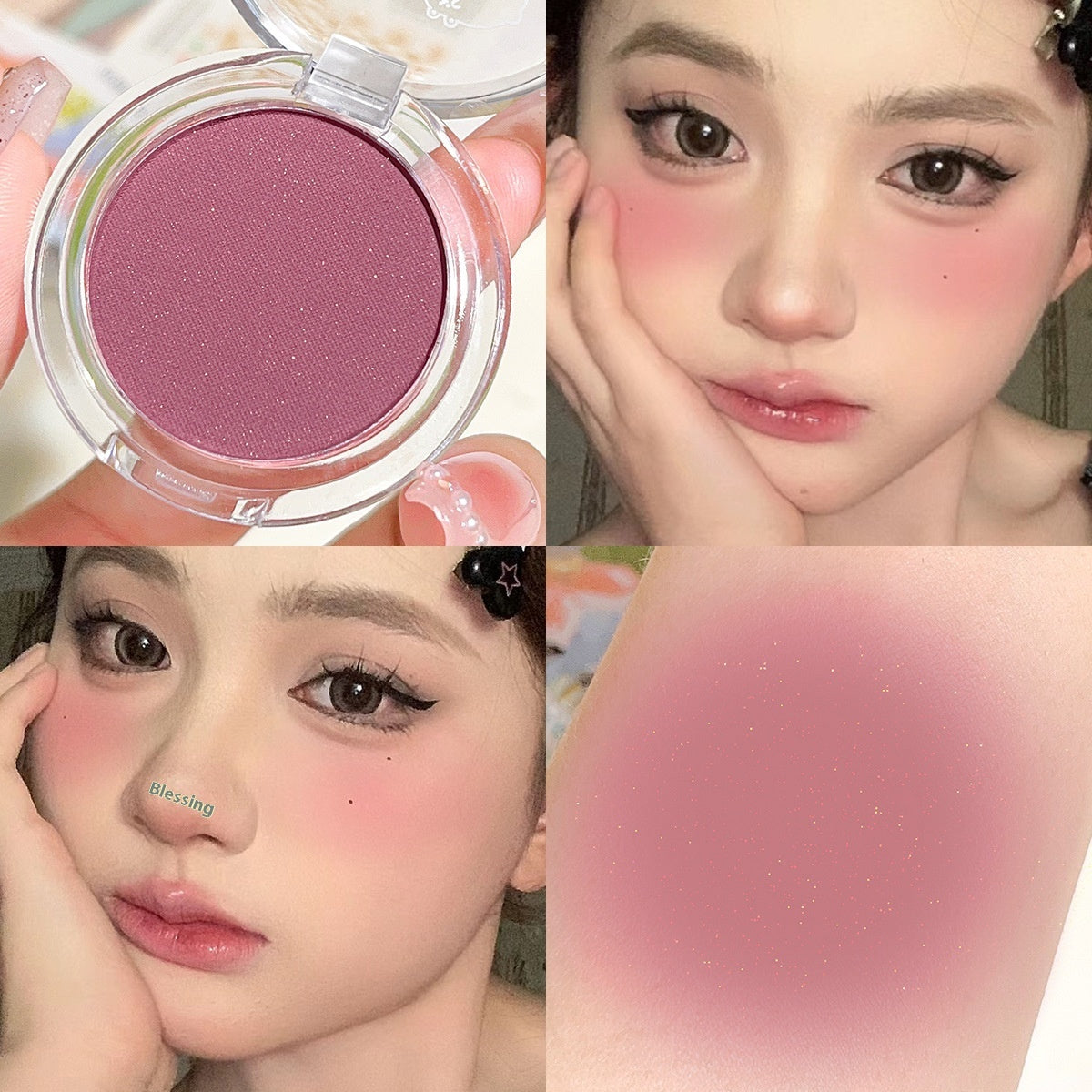 Hisyi Monochrome Blush Not Easy To Fly Pink And White
