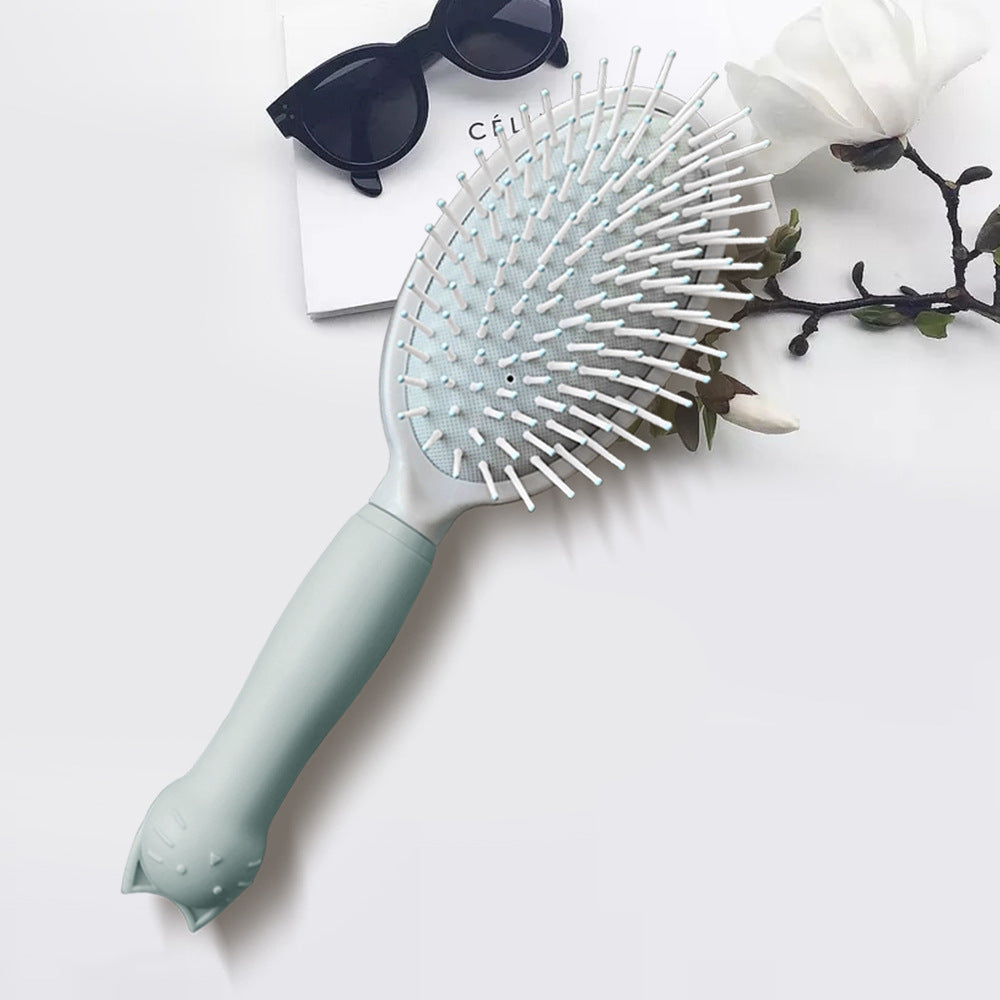 Plastic Airbag Massage Comb Boxed Black Cartoon
