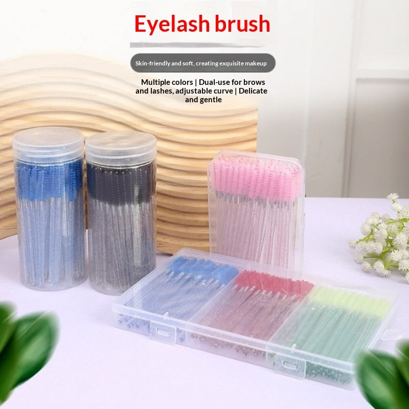 Bottled Crystal-rod Disposable Spiral Colored Mascara Wand