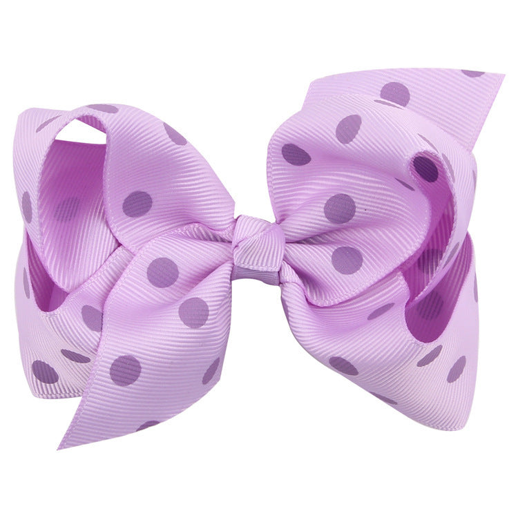 11X6.5CM Polka Dot Bow Hairpin Headwear
