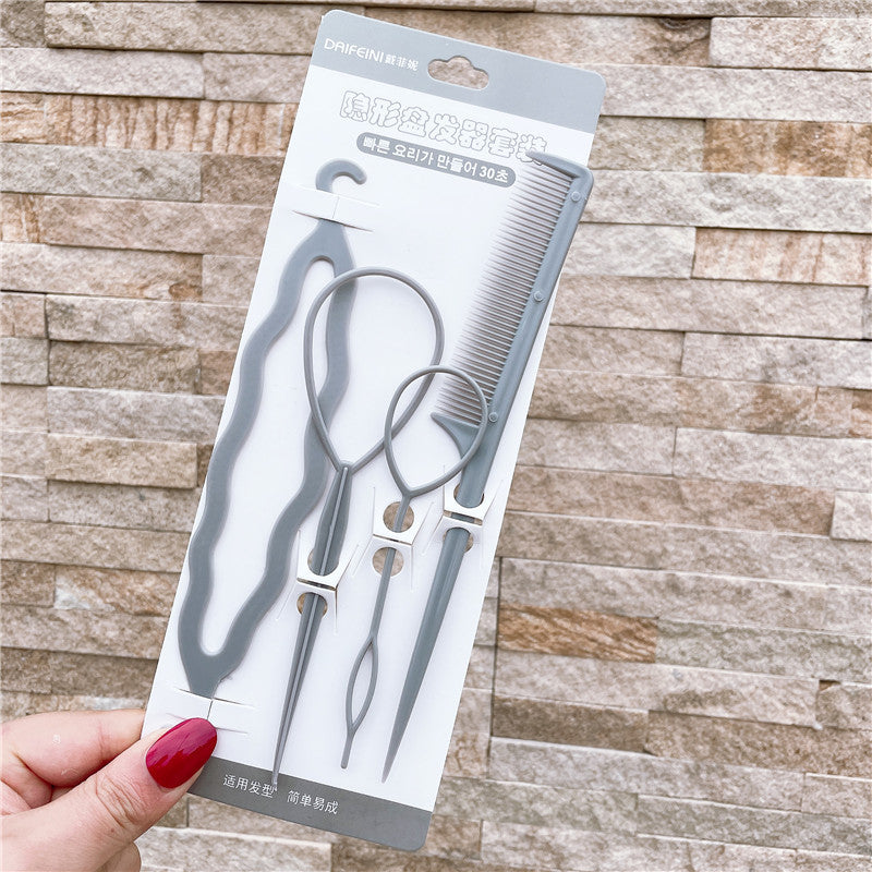Plastic Comb Pattern Design Hair Pulling Needle Ball Head Hair Curler