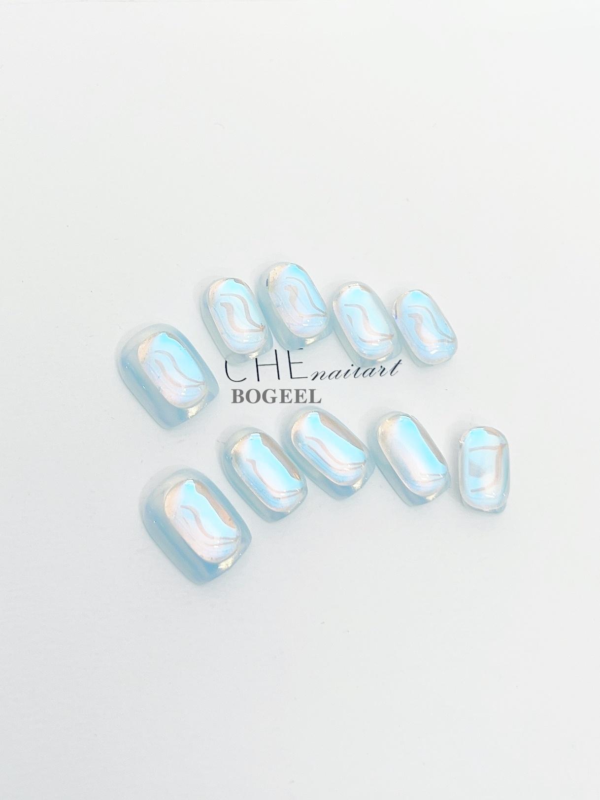 Chenailart Bogeel Ice Blue Personality Handmade Wear Armor