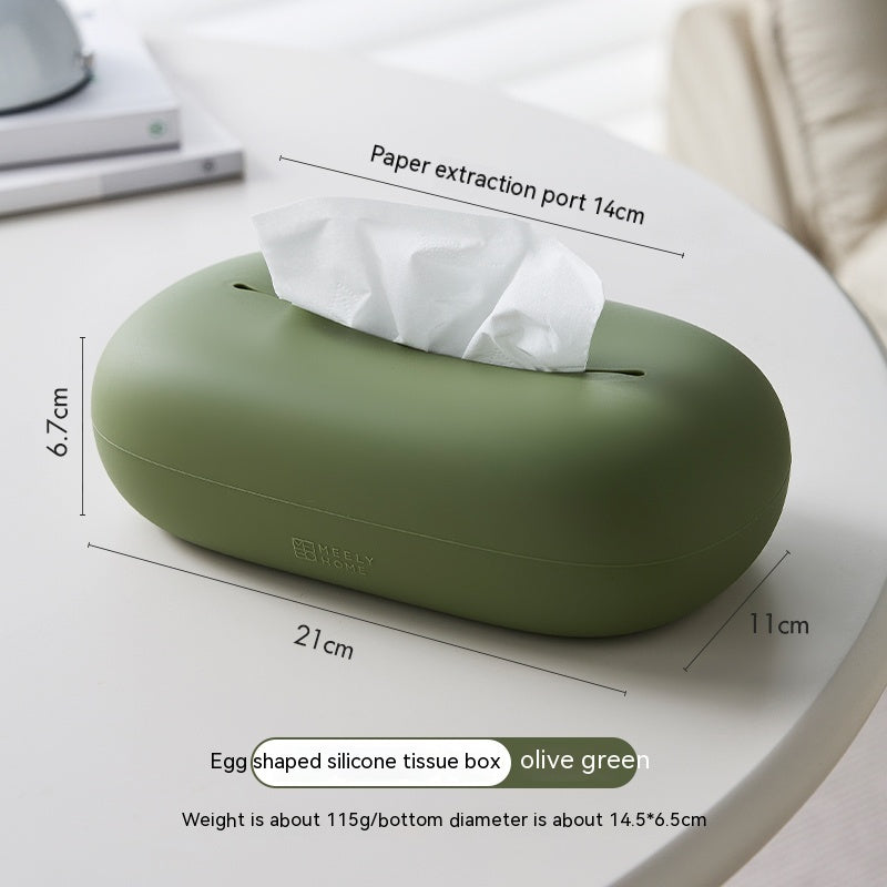 Household Cream Style Silicone Tissue Box