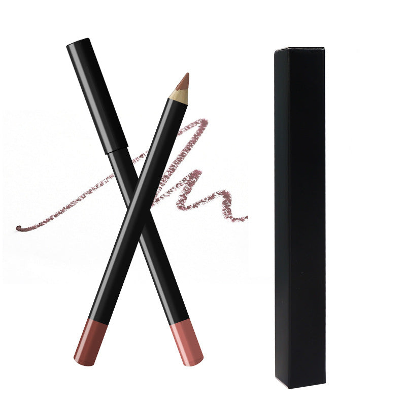 20 Color Black Pen Holder Lip Liner Waterproof Easy To Color