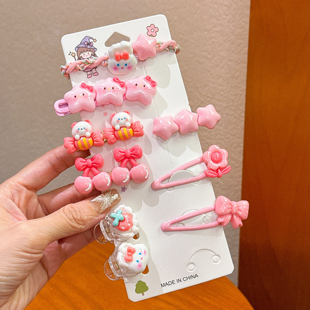 Plastic Hairpin Headdress Flowers Ornament Girls
