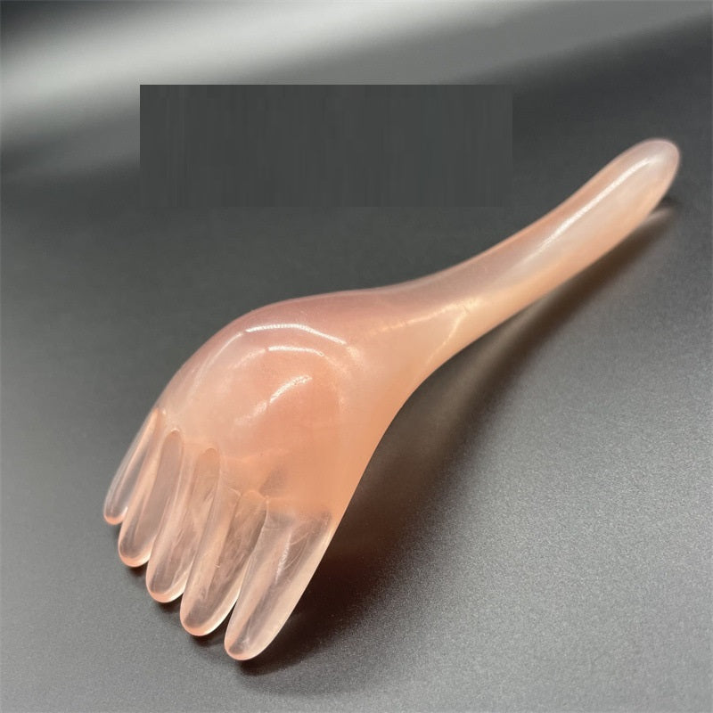 Resin Beeswax Head Comb Five-claw Comb Five-claw Head Scratching Head Scratching Tool Three-claw Comb Head Massage