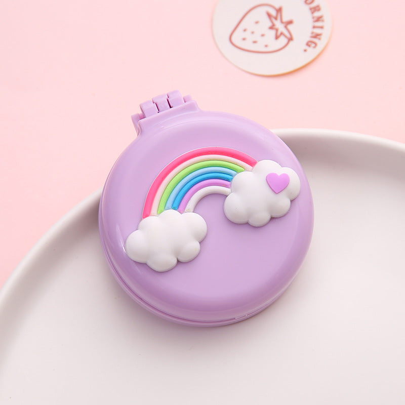 Cute Girly Heart Folding Airbag Comb