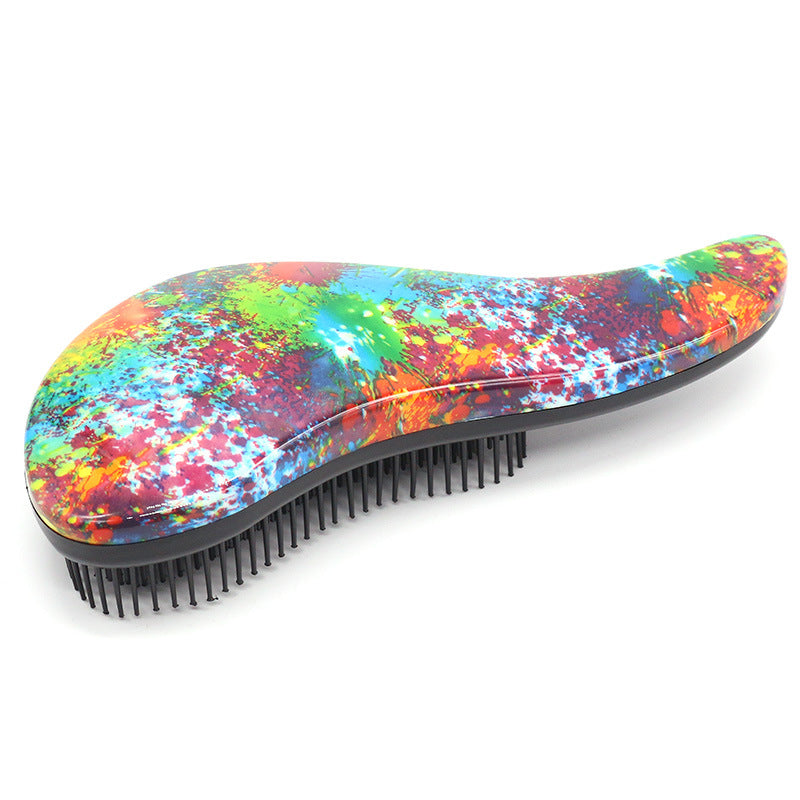 Color Straight Hair Plastic Comb