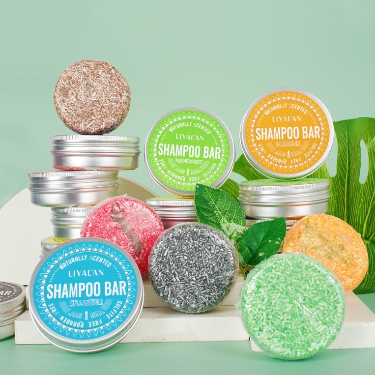 LiyaL'an Round Green Tea Soap Shampoo