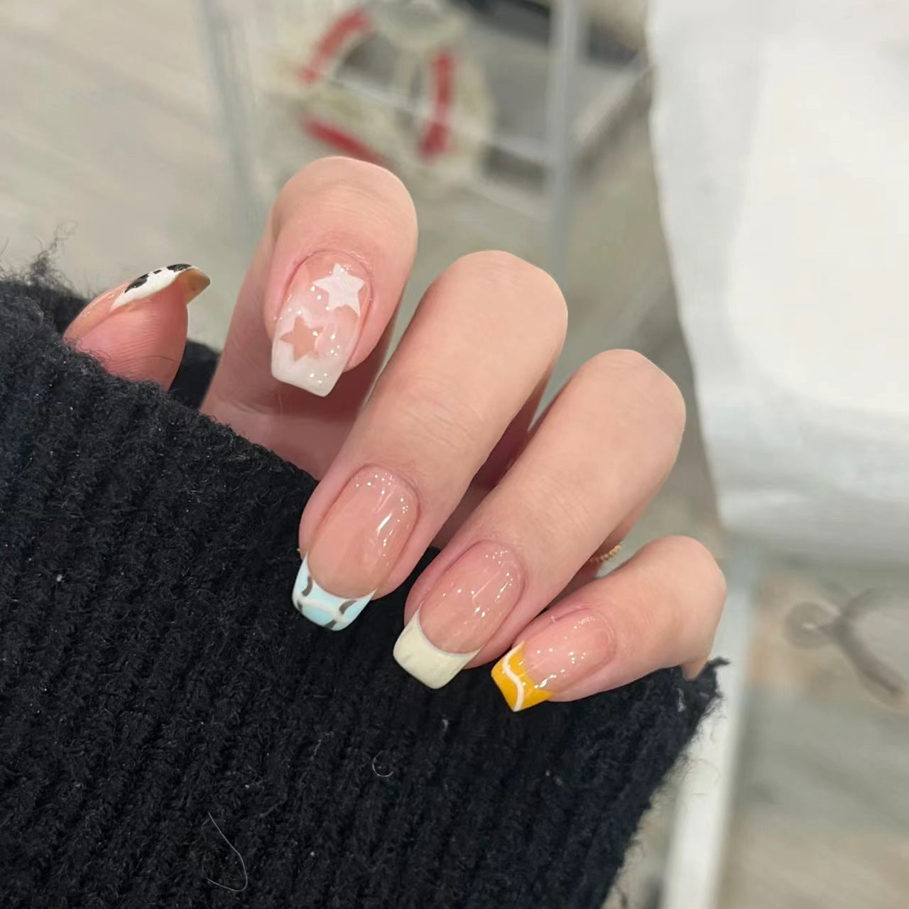 Handmade UV Nail Beauty Wear Armor Fake Nail Patch