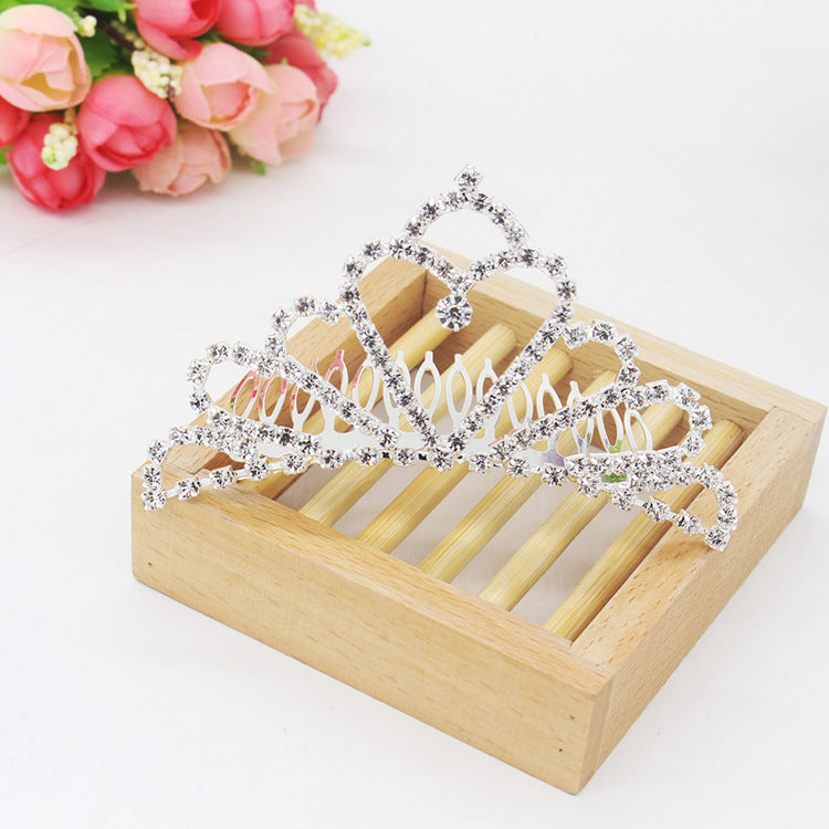 New Bridal Hair Accessories Crown Diamond Comb Full Diamond Alloy