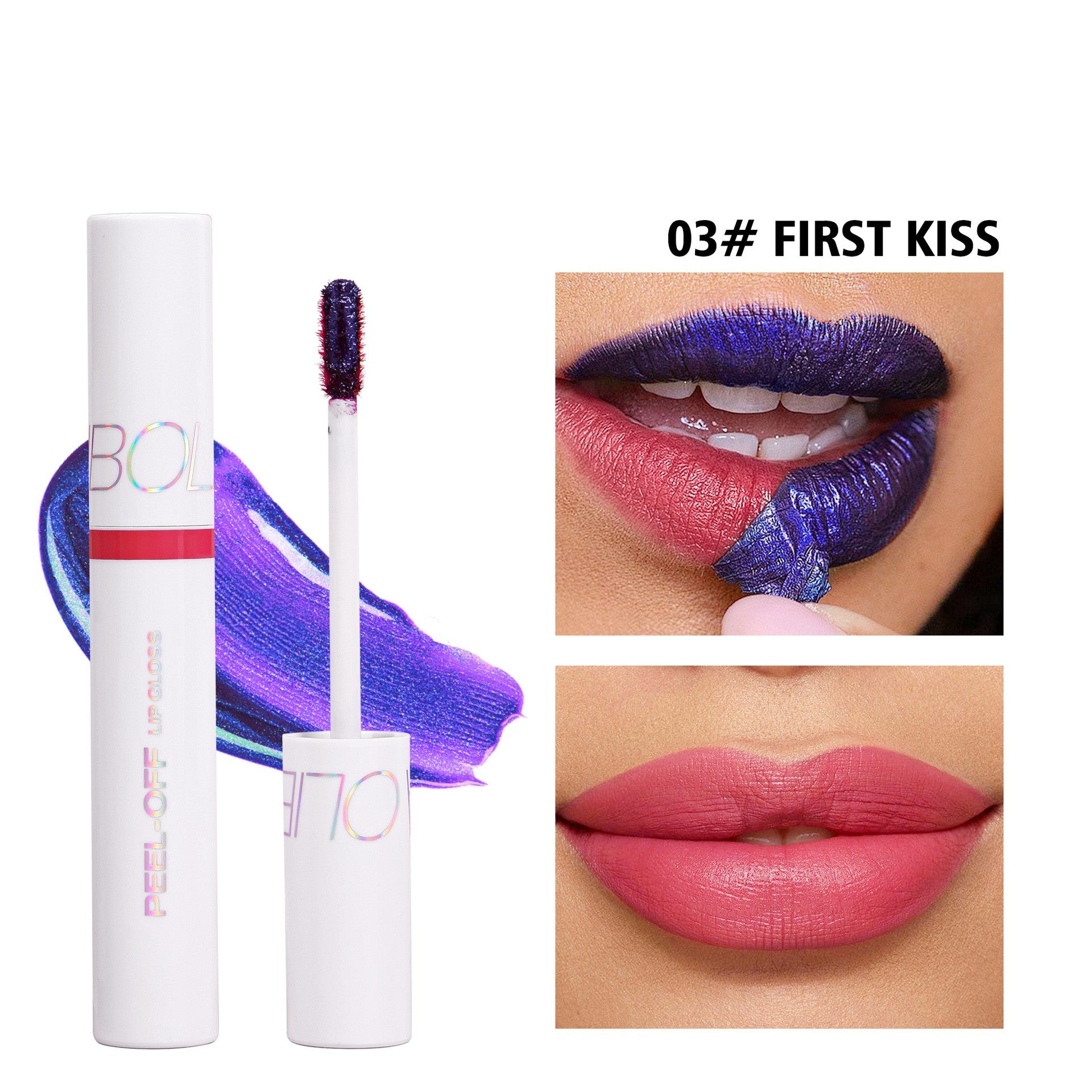 Tearing Type Lip Gloss Matte Finish Universal For Skin Type