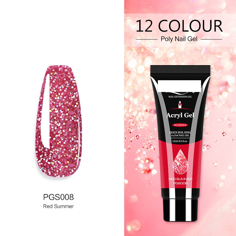 Acryl Gel Women's  Crystal Extender Nail Polish