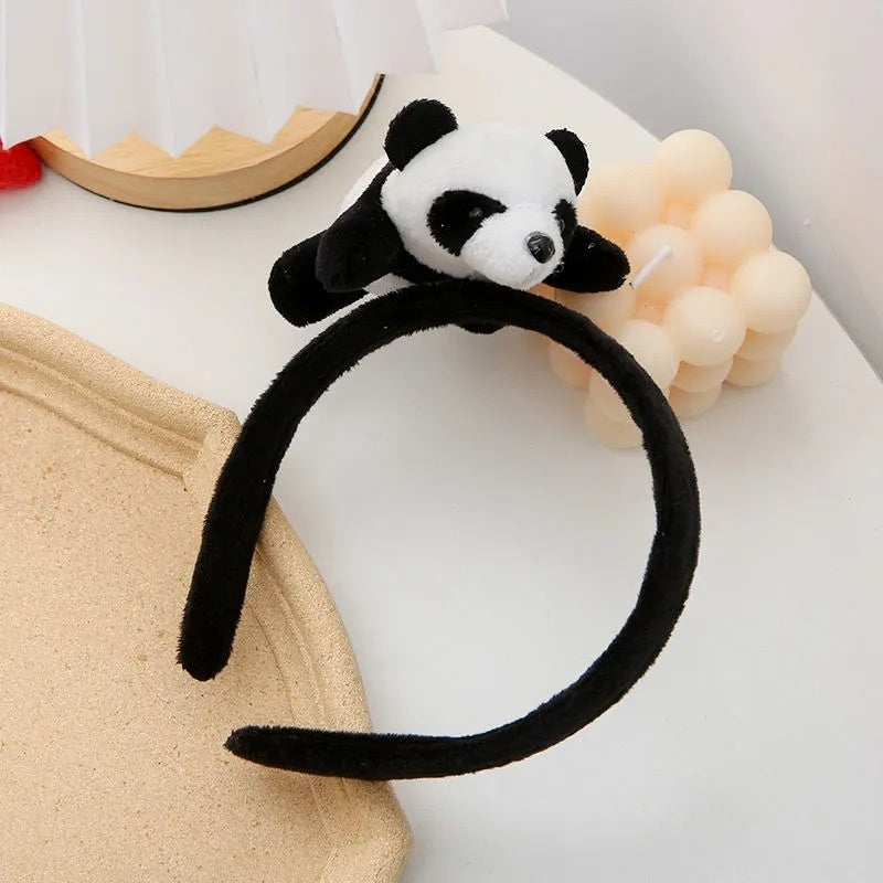Cute Cartoon Plush Panda Headband Hair Accessories