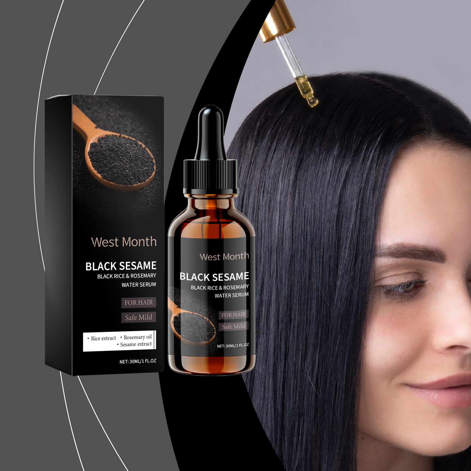 West Month Black Sesame Hair Repair Nourishing Hair