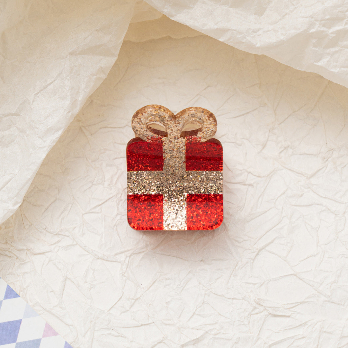 Gingerbread Man Christmas Tree Snowflake Barrettes