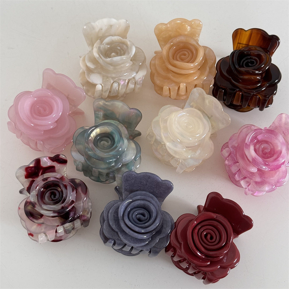 Flower Acetate Hairpin Sweet Petals Simple