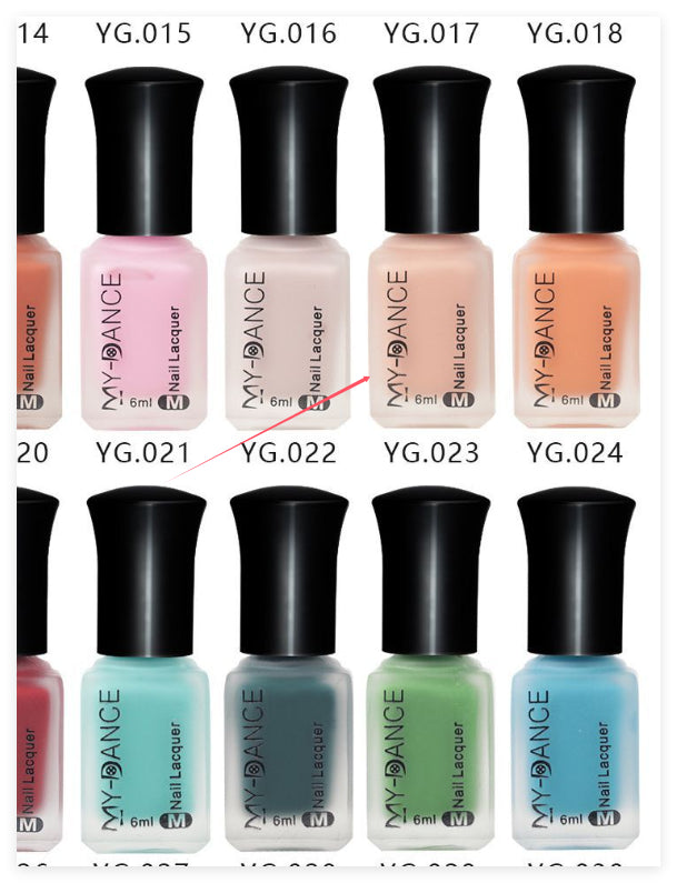 MyDance No Bake Velvet Matte Scrub Nail Polish