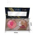 Women's Two-color Paper Baking Powder Five-color Petal Rouge Blush