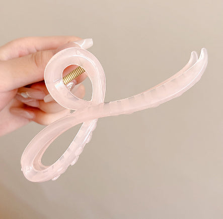 Women's Retro Simple Acrylic Large Shark Clip