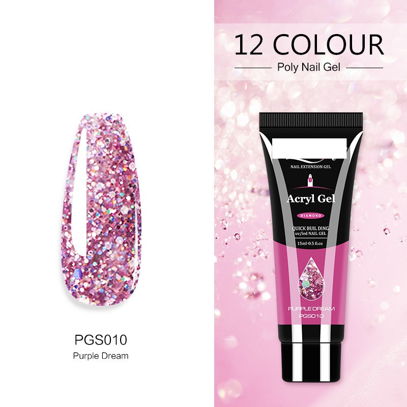 Acryl Gel Women's  Crystal Extender Nail Polish