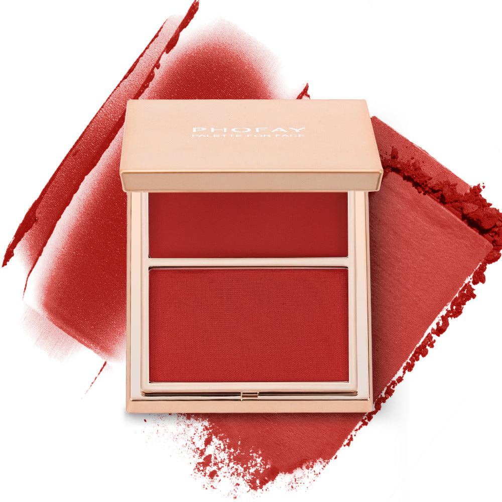 Phofay Natural Matte Contour Blush For Women