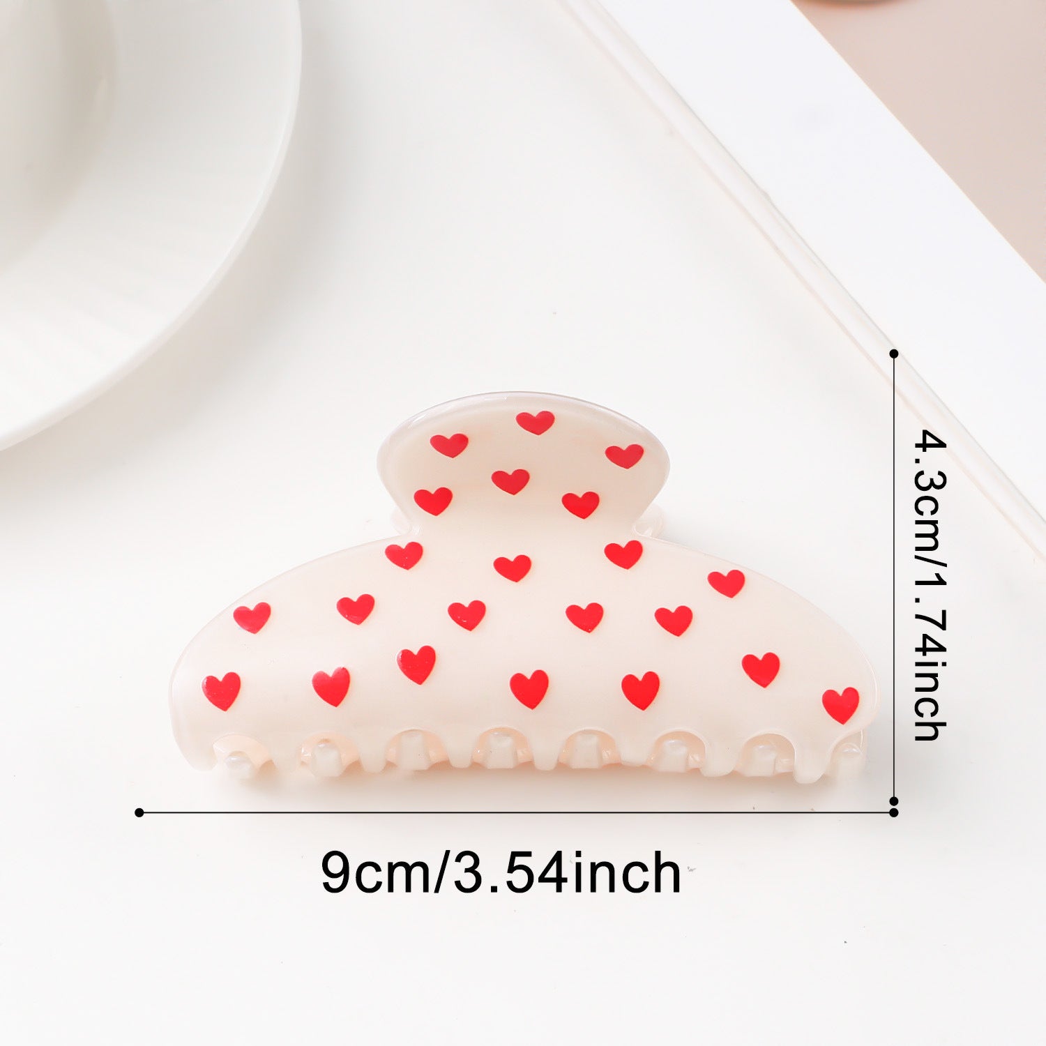 Valentine's Day Heart Shaped Versatile Hair Accessory Shark Clip