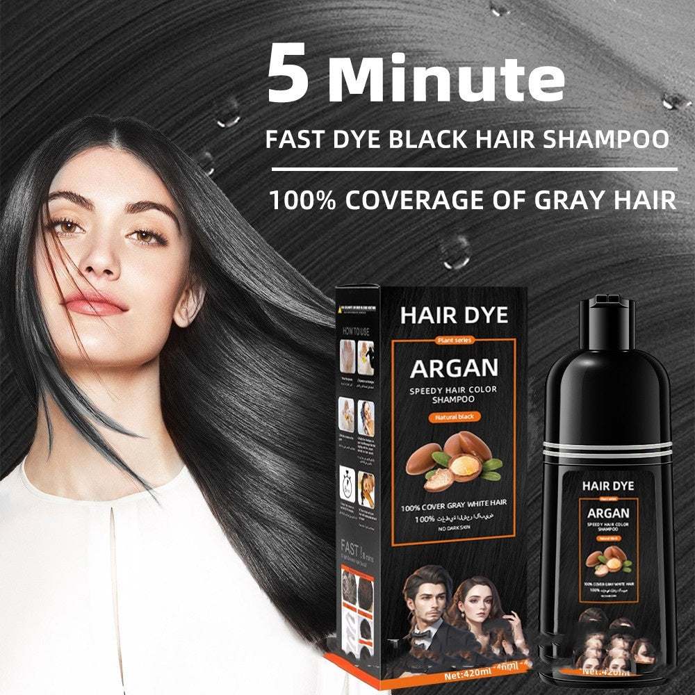 Hair Color Cream Bubble Black Dyed