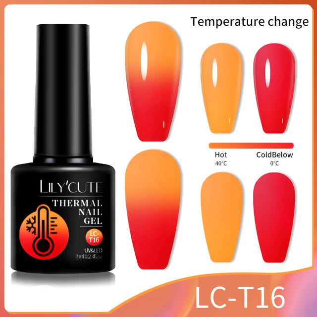 Lilycute Color Changing Thermal Gel Nail Polish Winter Purpl