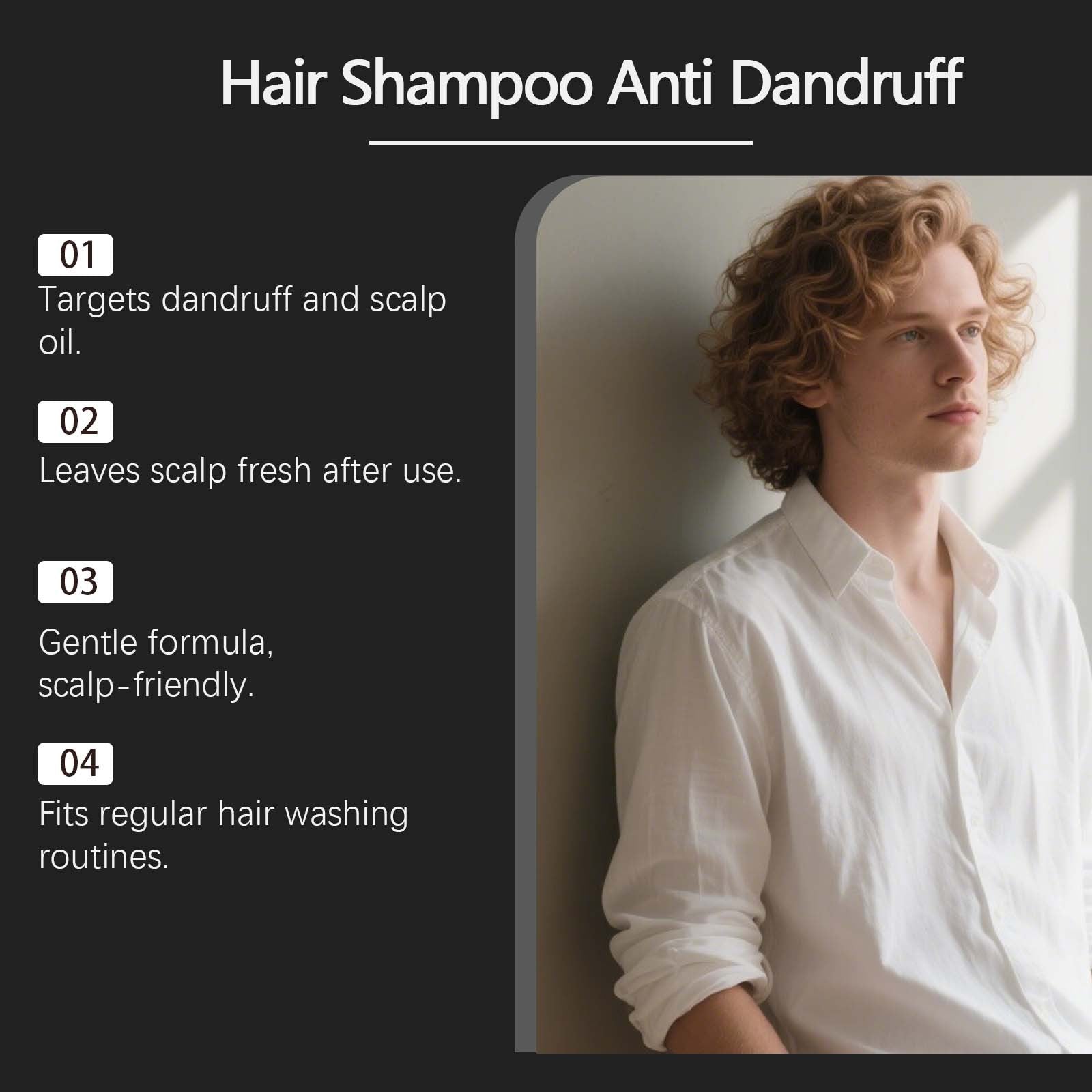Mens Hair Oil Shampoo For A Fresh Clean Scalp And Dandruff Control