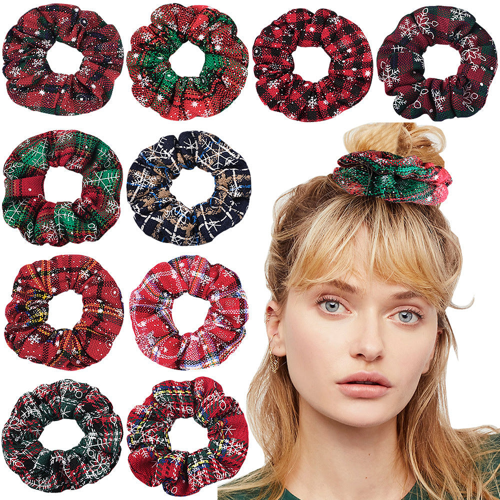 Christmas Large Intestine Ring High Sense Hair Ring Headdress