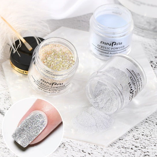 Pinpai Four In One French Nail Polish Crystal Powder