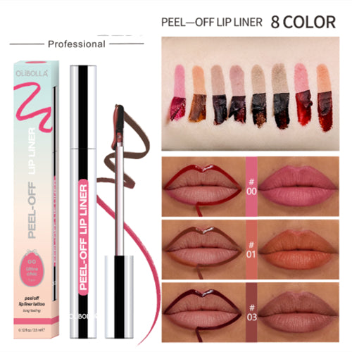 Tear-off Lip Liner Dye-and-peel Formula That Stays Put Without Fading Or Smudginglip Pencil Lipstick