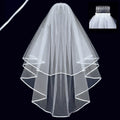 Double-layer Edging Veil Iron Comb Single Party