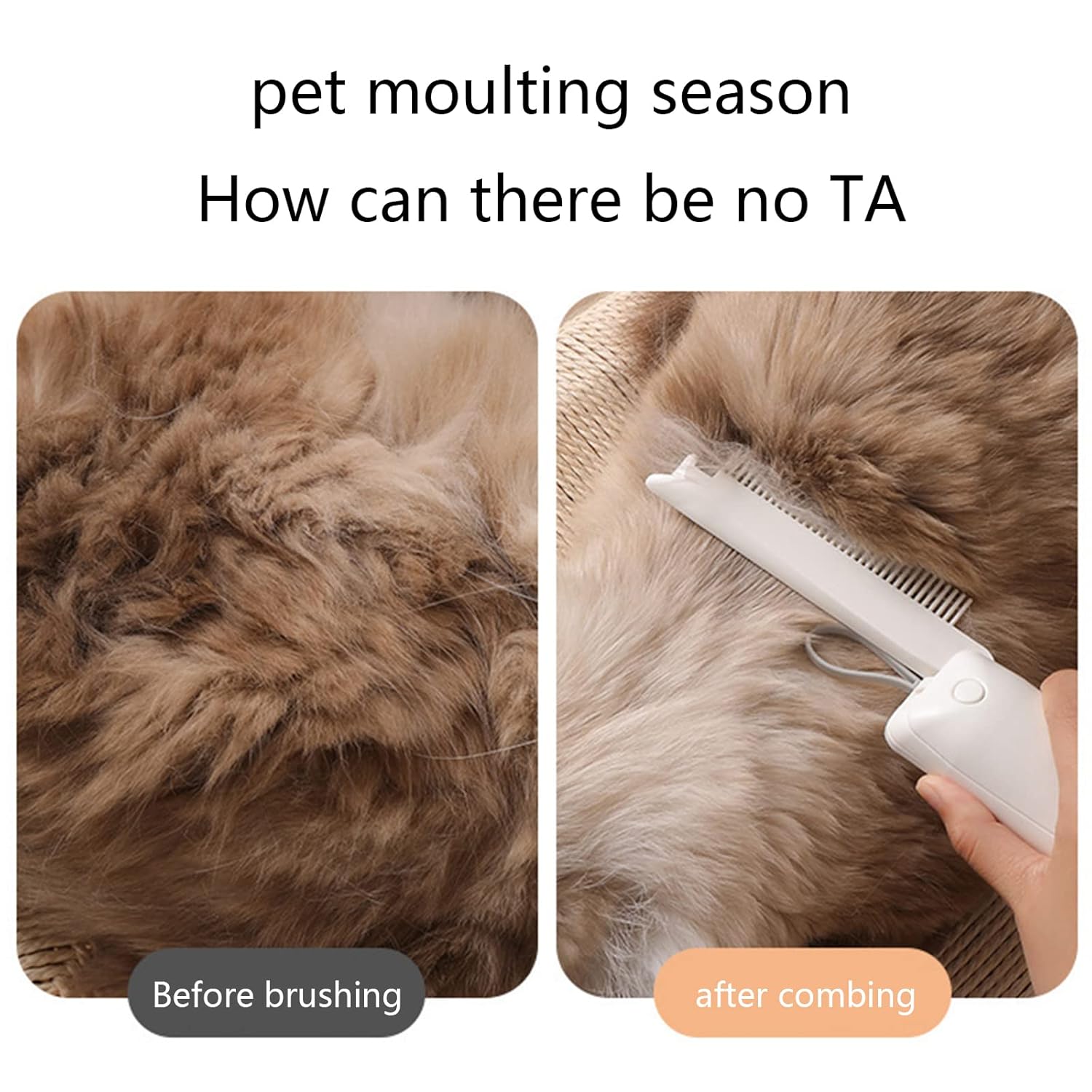 Dog Combs For Cat Comb With Rounded And Smooth Ends Teeth Professional Grooming Tool Lint Brush For Clothes