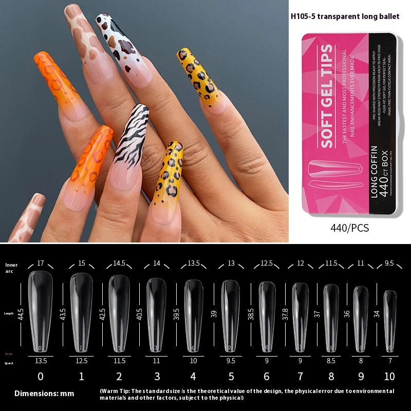 Porcelain White Box Nail Polish Ultra-thin And Scratch Free Matte soft gel tips