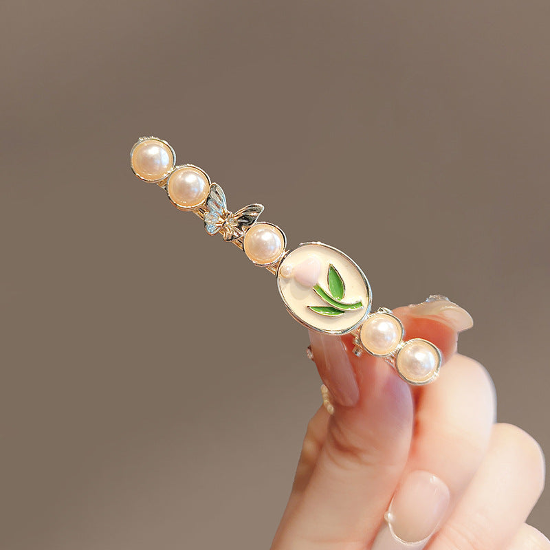 Clip Hairware Full Diamond Wheat Grip