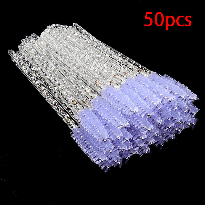 Disposable Crystal White Penholder Color Mascara Brush