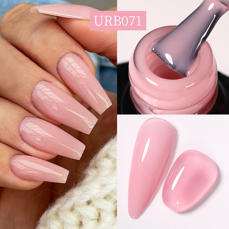 UR Sugar Reinforced Long-lasting No-file Base Coat With Shimmering Glitter Gel Polish